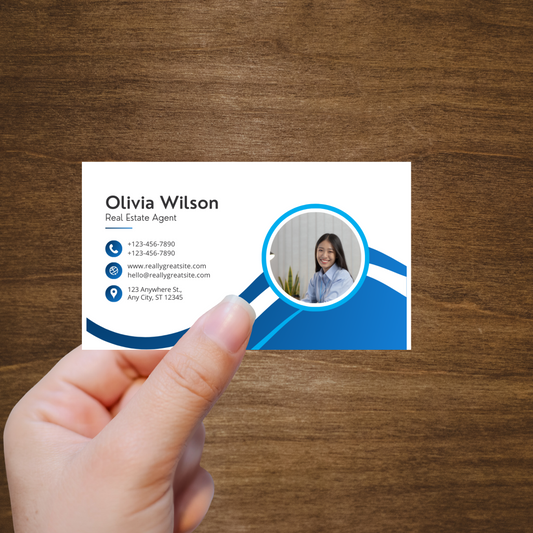 Modern 3.5x2 Business Card Single Sided