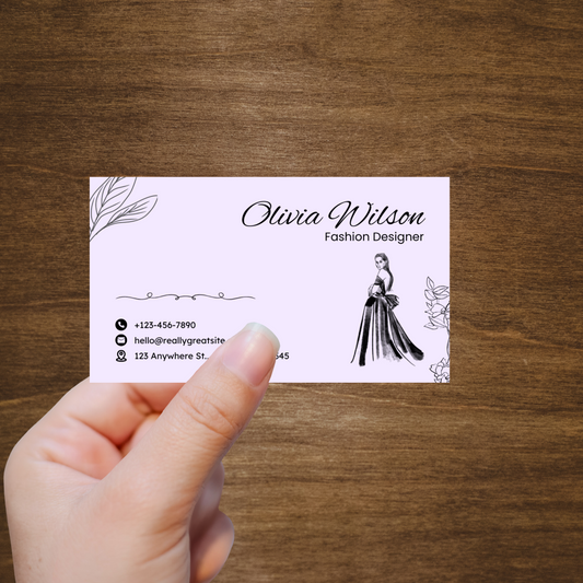 Simple elegant 3.5x2 Business Card Single Sided